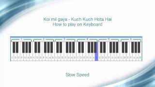 Koi mil gaya keyboard tutorial  Kuch kuch hota hai [upl. by Anaerol]