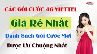 Các Gói Cước Viettel 4G Giá Rẻ Nhất  Danh Sách Gói Cước Được Ưa Chuộng Nhất [upl. by Neillij]