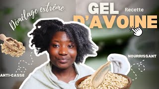 GEL DAVOINE DÉMÊLANT NATUREL  RECETTE MIRACLE ANTICASSE POUR CHEVEUX CRÉPUS ET FRISÉS [upl. by Adnohsek501]