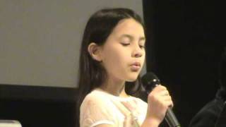 Natalie 10 años canta quotLa Via Dolorosaquot en Español [upl. by Weiler885]