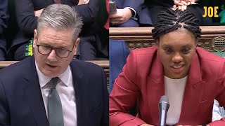 HIGHLIGHTS Keir Starmer laughs at Kemi Badenoch’s “fantasy questions” at PMQs [upl. by Yblehs236]