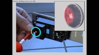 RP25 Retroreflective Photoelectric Sensor set up demonstration video from IN2 Access [upl. by Aicilyt354]