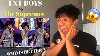 TNT Boys as The Supremes  Cant Hurry Love  Your Face Sounds Familiar Kids 2018  MY REACTION [upl. by Airotel]