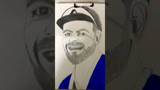 Pencil Sketch of King Kohli👑😍 art [upl. by Atims]