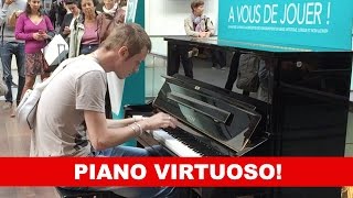 Amazing Piano Virtuoso at Gare SaintLazare in Paris Preview  Carl Le Pianiste [upl. by Bradman]