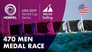 470 Men Medal Race  Hempel World Cup Series Miami USA [upl. by Kirsten]