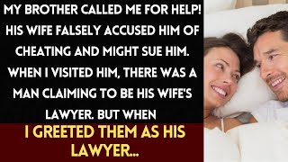 My brother called me for help His wife falsely accused him of cheating and might sue him When I [upl. by Erbe]