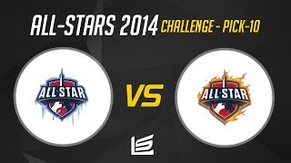 Team Ice vs Team Fire  Pick 10 Challenge  All Star 2014 [upl. by Werdma]