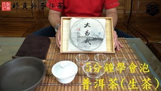 【醉員外普洱茶】5分鐘分享普洱茶生茶的泡法 [upl. by Akemet]