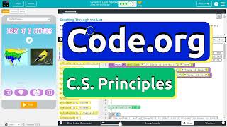 Codeorg Lesson 34A Lists Practice  Tutorial with Answers  Unit 6 CS Principles [upl. by Airegin]