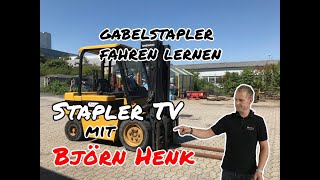 Stapler TV  Gabelstapler fahren lernen  Bedienung  Björn Henk [upl. by Tuesday]