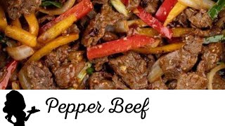 STIR FRY BEEF WITH ONIONS AND PEPPER QUICK AND EASY BEEF RECIPE IN MY 🔥 KITCHEN [upl. by Nocam]