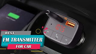 Top 5 Best FM Transmitter for Car Review 2024  Bluetooth FM Transmitter Radio Adapter Car [upl. by Nahshun907]