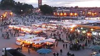 Jamaa el Fna Square in Marrakech Morocco [upl. by Elleb]