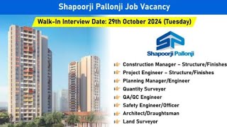 Shapoorji Pallonji Job Vacancy Recruitment for Multiple Positions in UAE jobs vacancy [upl. by Florance]