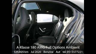 Mercedes Aklasse 180 AMG Full Options AmbientLightPanoNAP [upl. by Annawit932]