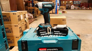 Unboxing New Makita DTD157RTJ 18V Liion LXT Brushless Impact Driver [upl. by Aniram]