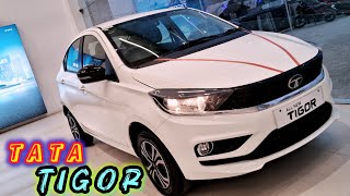 Tata Tigor second top model Tata Tigor XZ CNG  Tata Tigor White Colour Full Review tatatigor 💥 [upl. by Puiia]