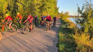 2024 Marji Gesick 50 mi MTB start by Carp River [upl. by Milak206]