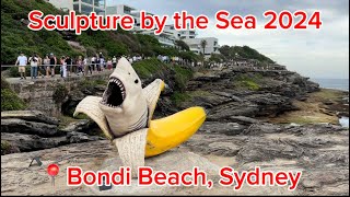 Walking Tour  Sculpture by the Sea  Bondi Beach sydney australia bondibeach [upl. by Derdlim]