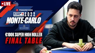 FINAL TABLE €100K SUPER HIGH ROLLER POKERSTARS EPT PRESENTED BY MONTECARLO CASINO ♠️ PokerStars [upl. by Sivrahc99]