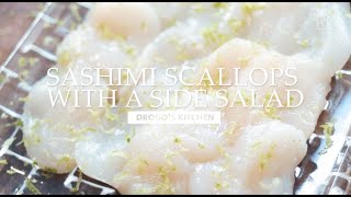 Scallop Sashimi  Drogos Kitchen  Fine Food Specialist [upl. by Eniamat]