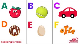 ABC Alphabets from A to Z  Toddler Learning Videos  Kids Learn ABC Letters  Learning for Kids [upl. by Obocaj]