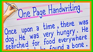 one page writing  one page handwriting  practice handwriting one page  handwriting video 2025 [upl. by Zwart]