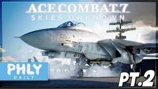 Ace Combat 7  F14 CARRIER SCRAMBLE  Mission 35 AC7 PT2 [upl. by Katee]