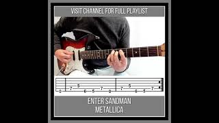 Easy Guitar Riffs Enter Sandman TAB  Metallica  How to Play Enter Sandman by Metallica Guitar [upl. by Zischke]