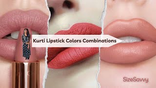 Kurti Lipstick Colors Combinations  Kurti Lipstick Combinations Look in 2024 KurtiLipstickColors [upl. by Kloman765]