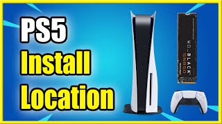 How to Change PS5 Games Install Location with M2 SSD Storage Best Tutorial [upl. by Anibur]