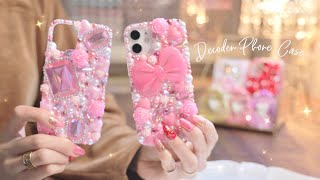 【レジンで作るスマホケース】懐かしの「デコ電」を再現してみた🎀 DIY Decoden Phone Case [upl. by Laidlaw68]