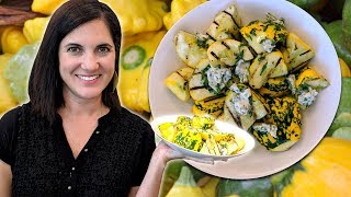 How to Cook Pattypan Squash  AKA Scalloped Squash Custard Squash Sunburst Squash  Food 101 [upl. by Yann]