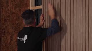 How to Install Wood Slat Wall Panels to Stud Walls  Trepanel [upl. by Suehtomit752]