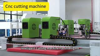 4 Head High efficient EPE XPE EVA PP PVC PU cardboard honeycomb board CNC cutting machine [upl. by Iiette]