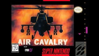 Air Cavalry  Classic Gameplay  Super Nintendo SNES [upl. by Uel695]