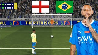 Brazil vs England Friendly penalty shootout 😍 efootball [upl. by Eemla572]