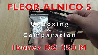 Ibanez INF VS Fleor Alnico 5  Unboxing Wiring amp Comparation  Ibanez RG350M [upl. by Trilbee717]