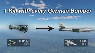 1 Kill with every German Bomber  War Thunder [upl. by Euqinad352]