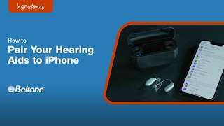 How to Pair Your Hearing Aid to Your iPhone  Beltone [upl. by Ellecram]