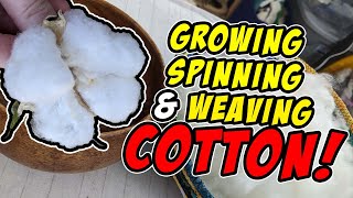 Growing Spinning and Weaving Cotton [upl. by Anitsrhc345]