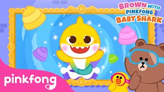 Baby Shark The Thinker  Whats the Matter Baby Shark  Potty Song  LINE Friends amp Pinkfong [upl. by Oech]