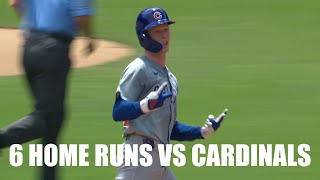 Cubs Hit 6 Home Runs vs Cardinals 2 Each from Pete CrowArmstrong and Christopher Morel [upl. by Adnamor]