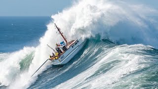 Huge waves and Impressive allweather lifeboats [upl. by Caron]