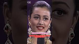 Miss Universe 1993 Namrata Shirodkar genuine answer in Top6 QampA 🇮🇳😍 shorts missuniverse india [upl. by Ivor]