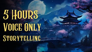 5 HOURS of STORYTELLING for Sleep  VoiceOnly  Compilation Stories  ASMR [upl. by Arihsat]