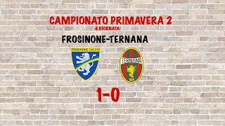 Campionato Primavera 2 4 Giornata FrosinoneTernana 10 [upl. by Fernald]