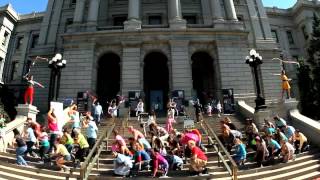 Step Up for Kids TalkPoverty  Colorado Flash Mob for Kids at the State Capitol [upl. by Ariaec]