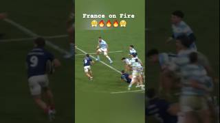 France on Fire 😤🔥🔥🔥😤 rugby highlights shortsfeed shorts france francerugby [upl. by Anilok]